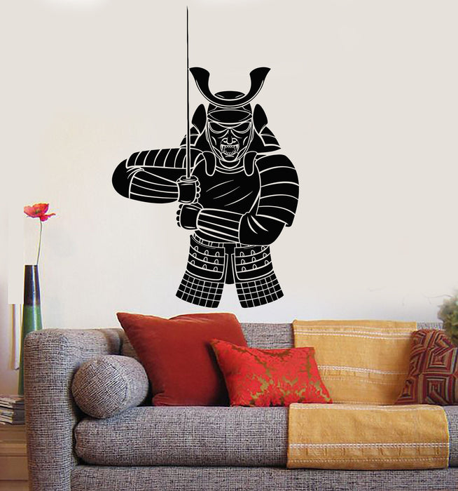 Vinyl Wall Decal Samurai Warrior Armor Japanese Style Asia Stickers Unique Gift (551ig)
