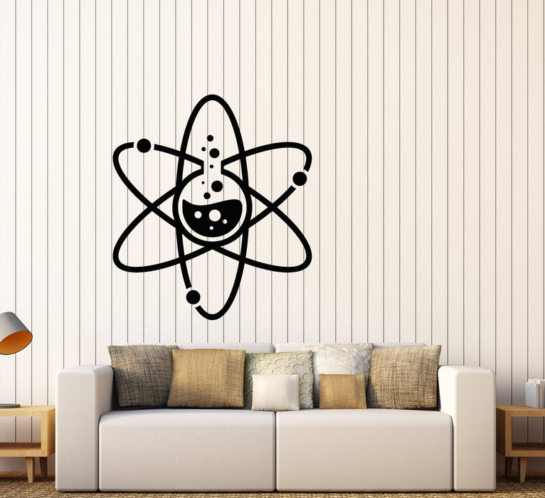 Vinyl Wall Decal Lab Atom Chemistry Science Laboratory School Stickers (3031ig)
