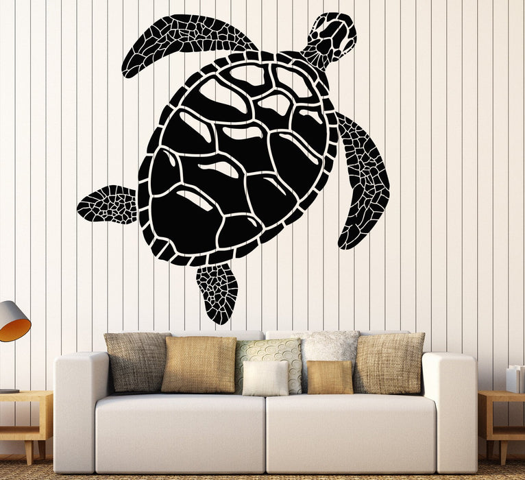 Vinyl Wall Decal Sea Turtle Ocean Animal Marine Style Stickers Unique Gift (1169ig)