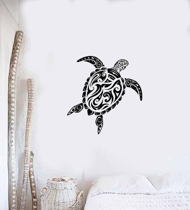 Vinyl Wall Decal Abstract Turtle Sea Animal Marine Style Stickers (3899ig)