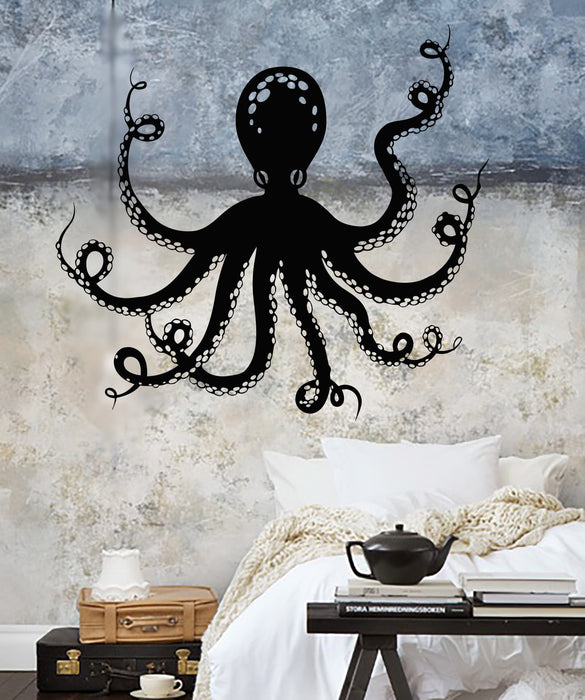 Vinyl Wall Decal Cartoon Octopus Sea Animal Marine Style Stickers Unique Gift (1335ig)