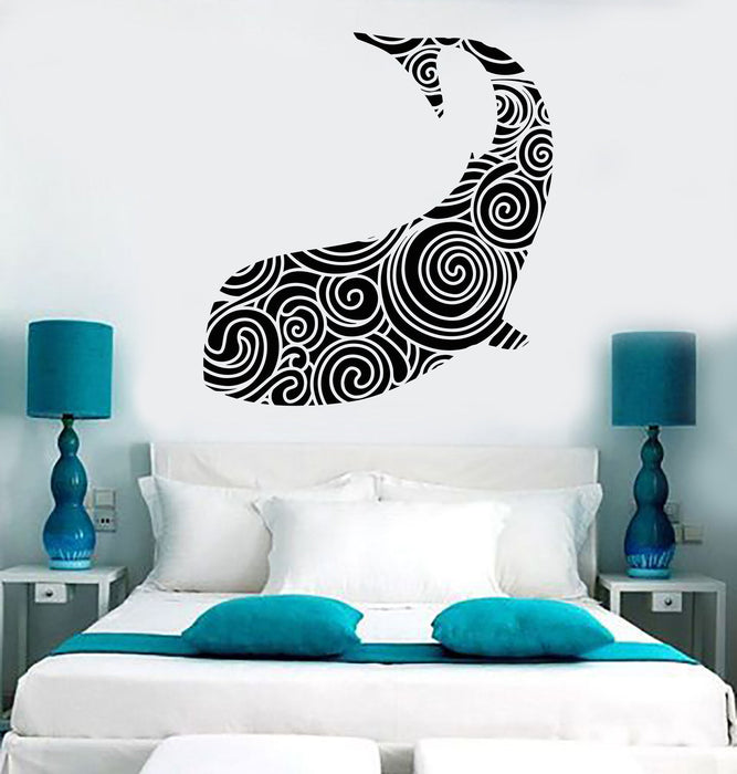 Vinyl Wall Decal Whale Ocean Sea Marine Decor Stickers Mural Unique Gift (464ig)