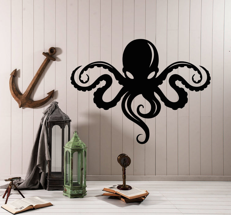 Vinyl Wall Decal Octopus Ocean Sea Monster Beast Animal Stickers Unique Gift (1671ig)