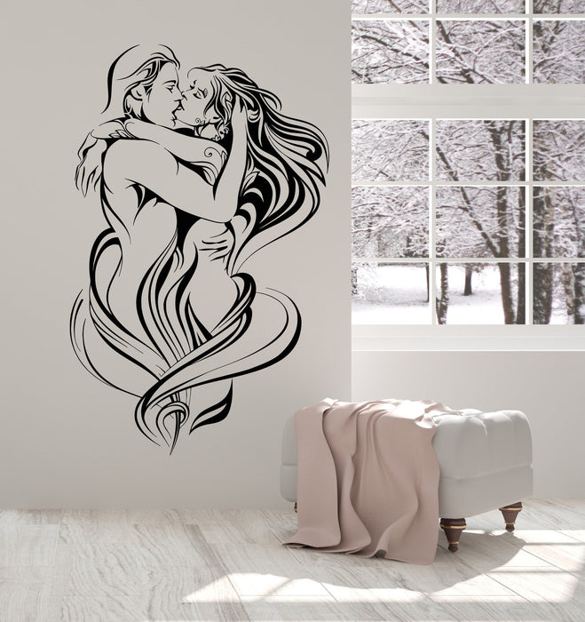 Vinyl Wall Decal Love Sex Naked Woman Man Passion Stickers Unique Gift (1518ig)