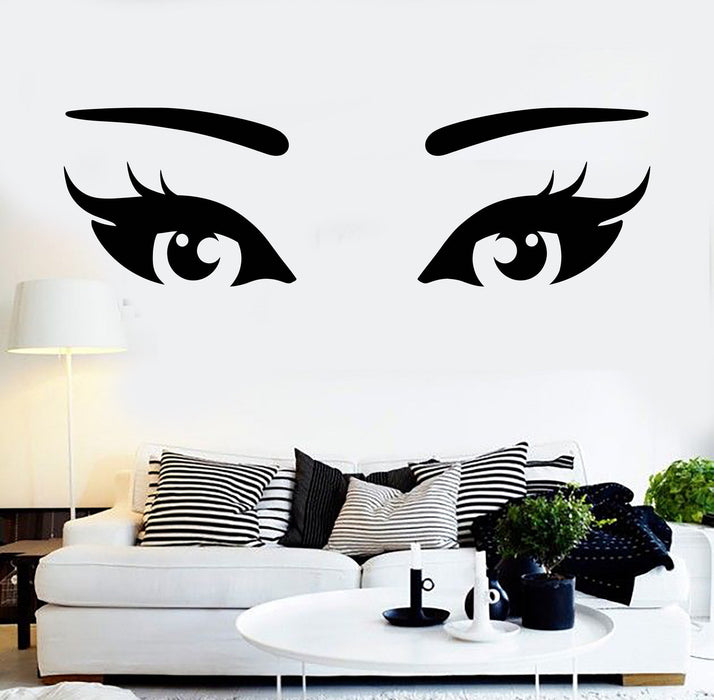 Vinyl Wall Stickers Sexy Eyes Makeup Beauty Salon Girl Room Decal Unique Gift (231ig)