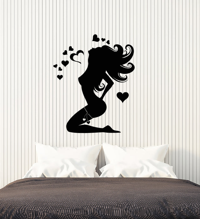 Виниловые наклейки на стену Стриптизерша Сексуальная голая девушка Стриптиз Танец Наклейки (3761ig)
