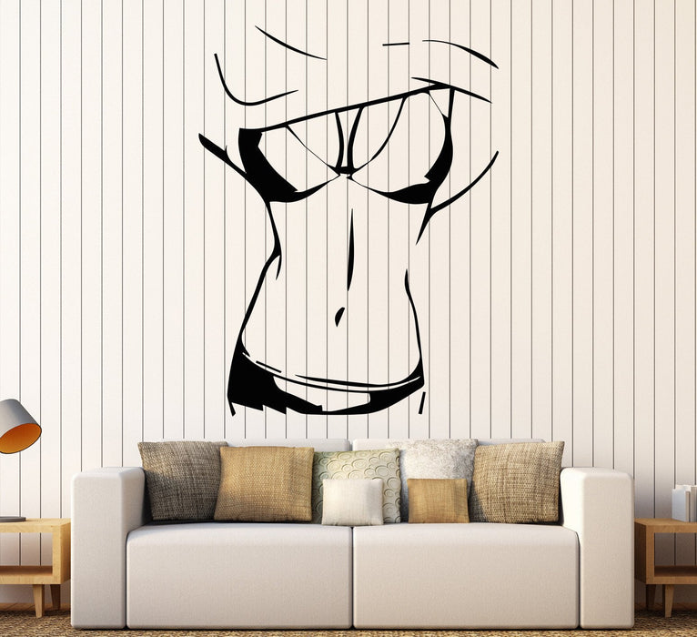 Vinyl Wall Decal Beautiful Sexy Naked Body Hot Girl Stickers Unique Gift (789ig)