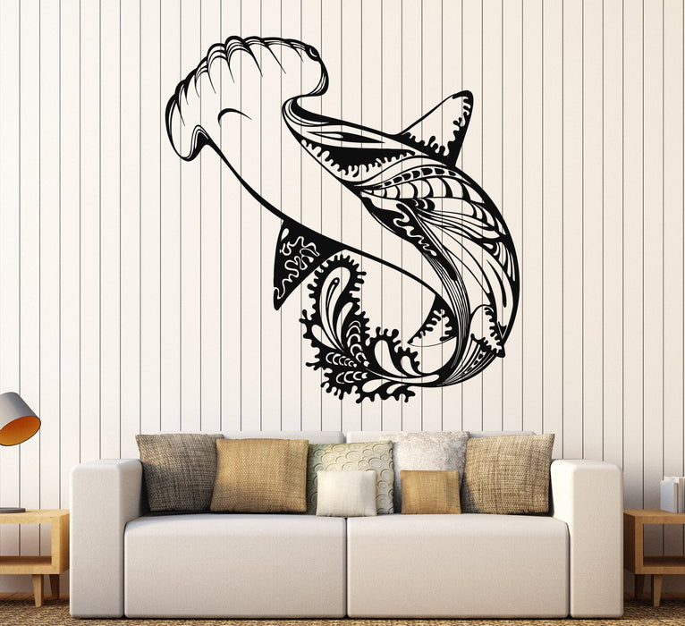 Vinyl Wall Decal Shark Marine Fish Predator Sea Style Stickers Unique Gift (927ig)