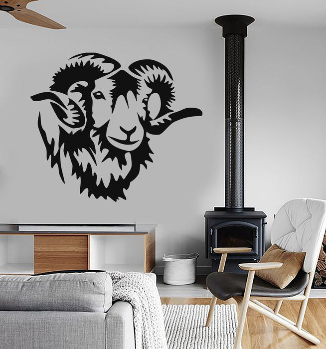 Wall Stickers Vinyl Decal Animal Horn Sheep Farm Decor Unique Gift (ig192)