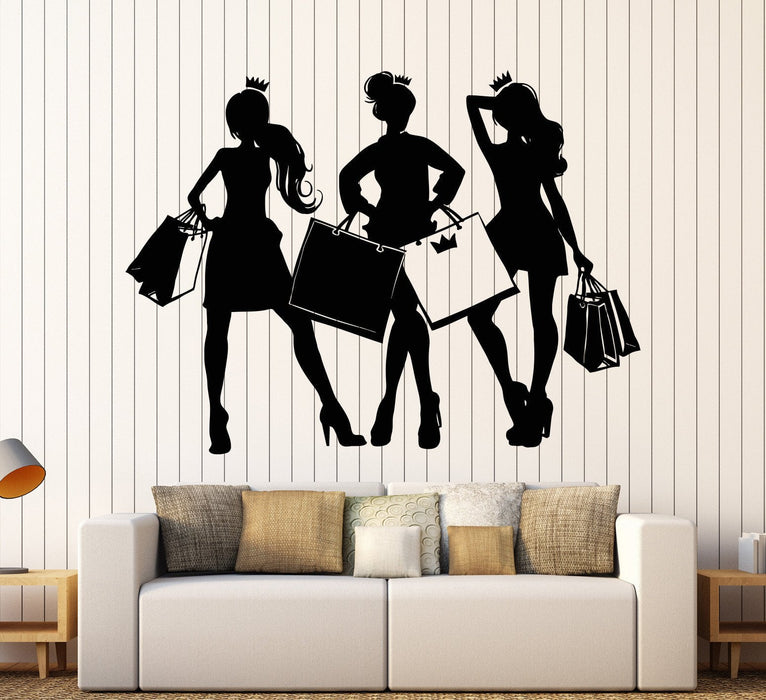 Custom Wall Decal Sticker - Shoes Teen Girls Fashion Wardrobe Bedroom  Closet QuoteHome Decor Picture Art 14x28 Inches 