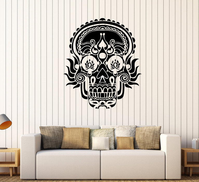 Vinyl Wall Stickers Skull Death Horror Decoration Ornament Mural Unique Gift (164ig)