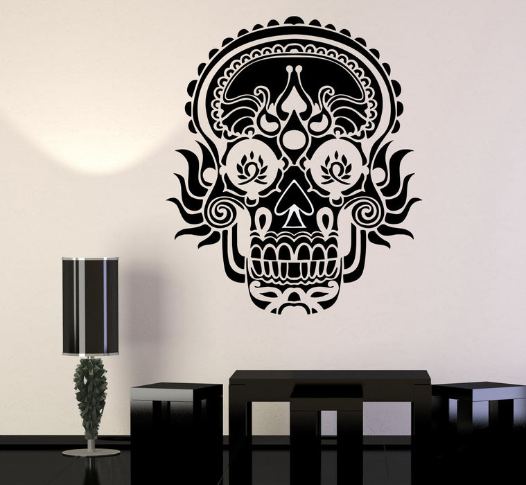 Vinyl Wall Stickers Skull Death Horror Decoration Ornament Mural Unique Gift (164ig)