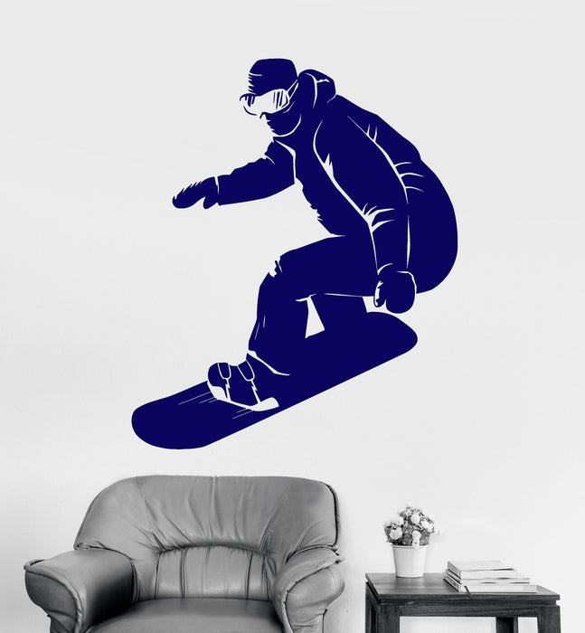 Vinyl Wall Decal Snowboarder Extreme Sport Snowboarding Stickers Unique Gift (ig4213)