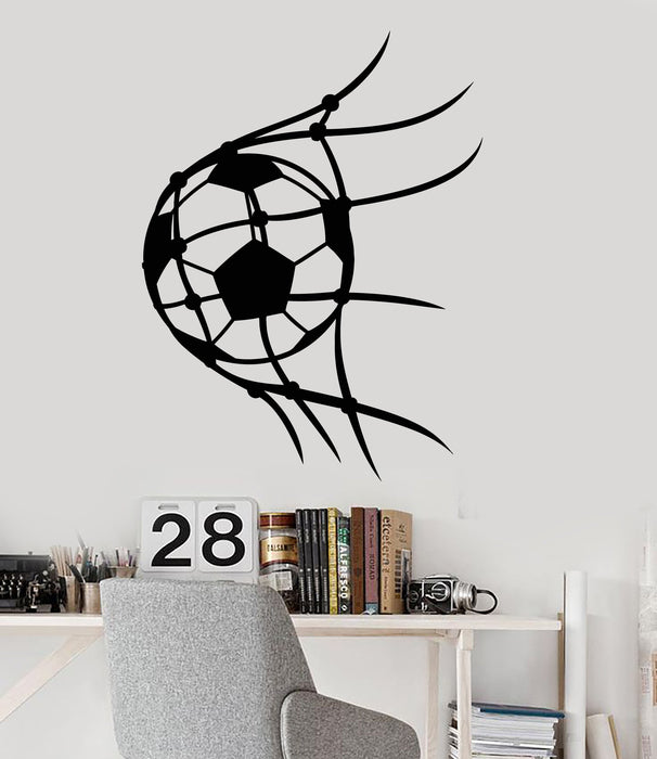 Vinyl Wall Decal Soccer Sport Ball Player For Boys Room Stickers (2703ig)