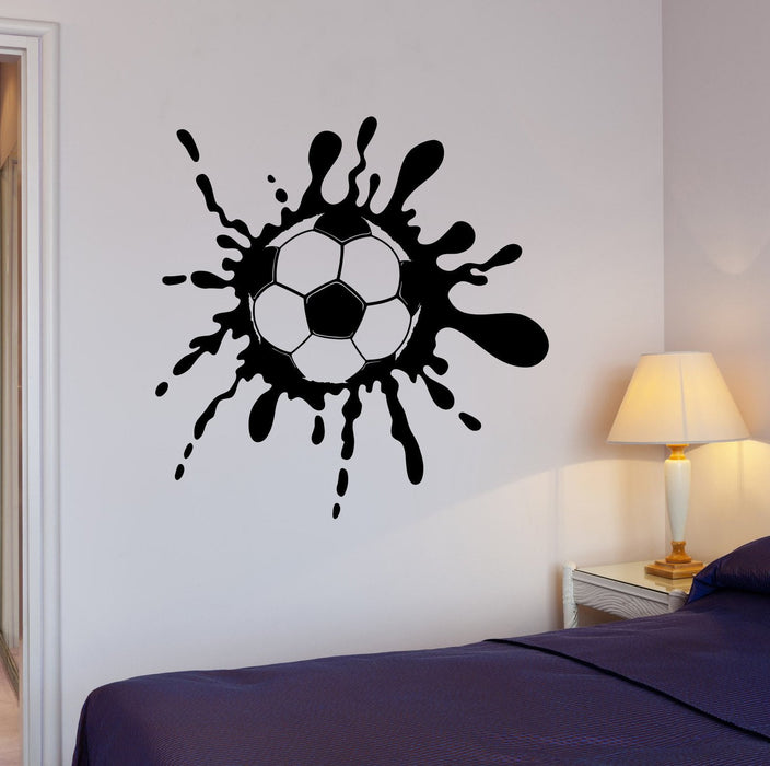 Vinyl Wall Decal Soccer Ball Teen Room Sports Decor Stickers Unique Gift (423ig)