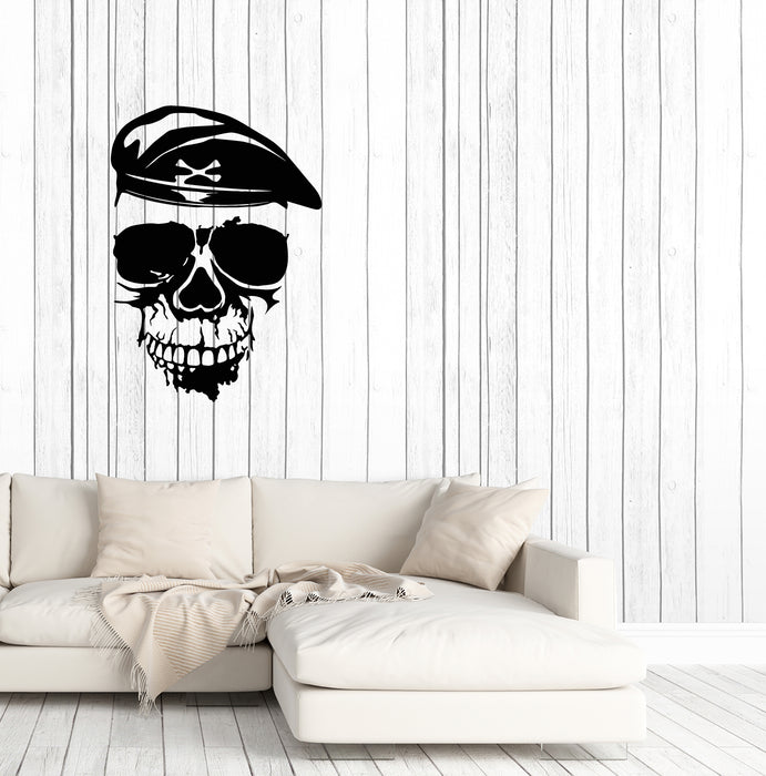 Vinyl Wall Decal Soldier Skull Military Gamer Room Decor Stickers (3901ig)