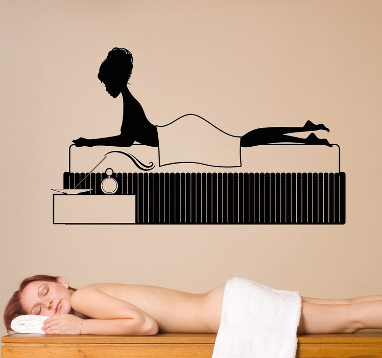Vinyl Wall Decal Spa Massage Center Woman Beauty Health Stickers Unique Gift (1331ig)