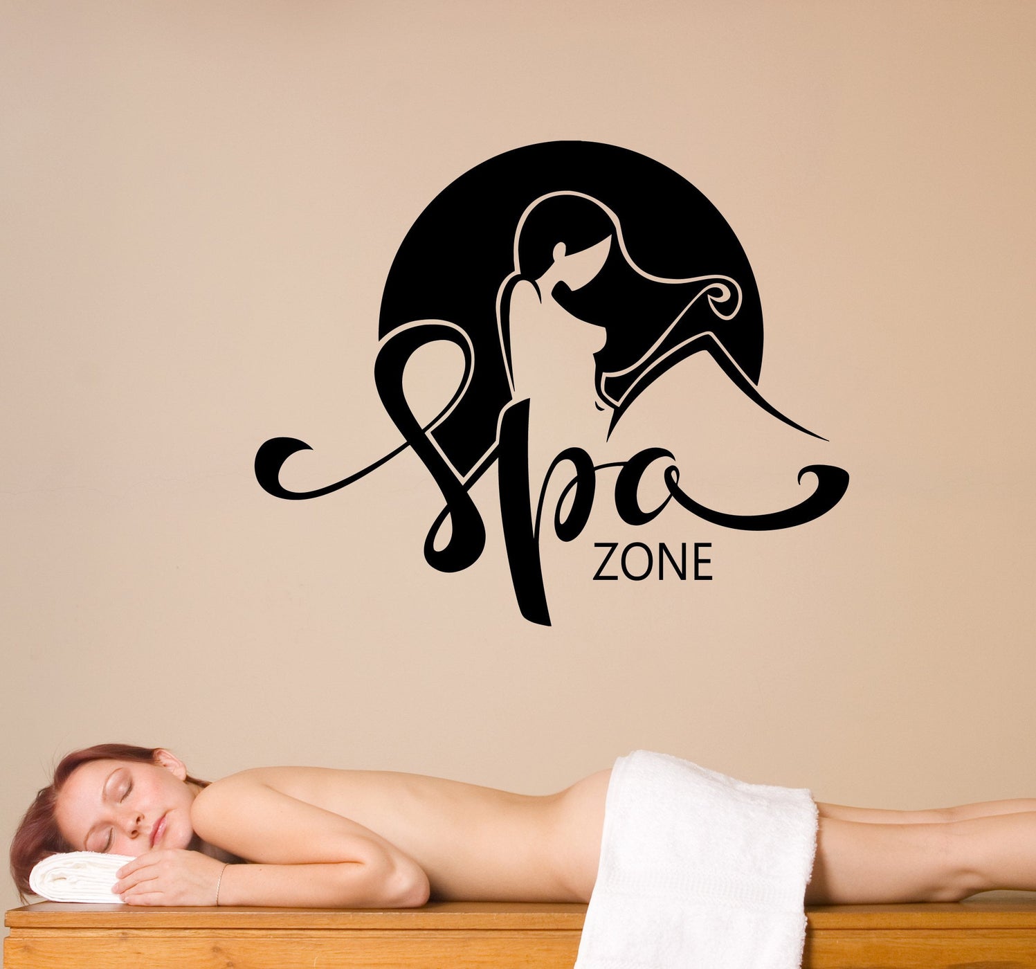 Vinyl Wall Decal Spa Zone Center Beauty And Health Salon Stickers (300 ...