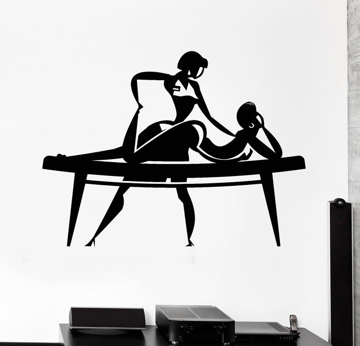 Autocollant mural en vinyle Spa Massage Thérapie Relaxation Santé Autocollants Cadeau unique (480ig)