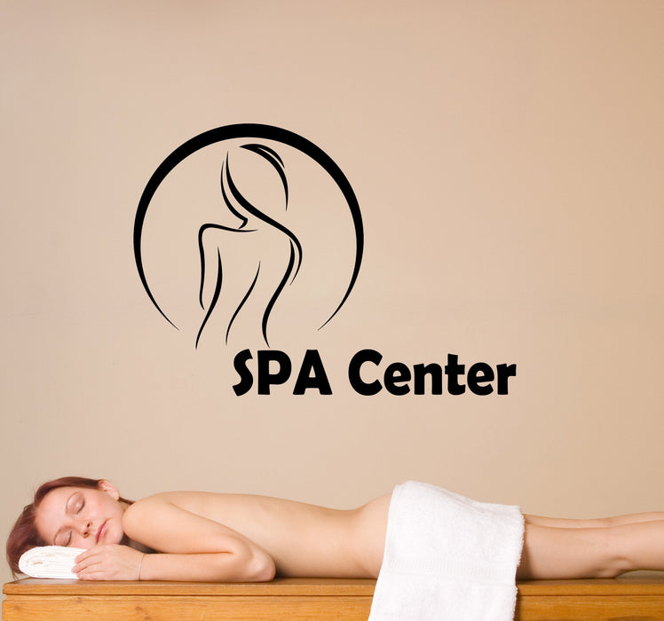Vinyl Wall Decal SPA Massage Center Signboard Health And Beauty Stickers (3136ig)