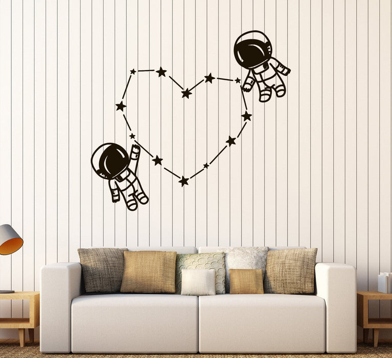 Vinyl Wall Decal Spaceman Astronaut Space Kids Room Stickers Unique Gift (583ig)