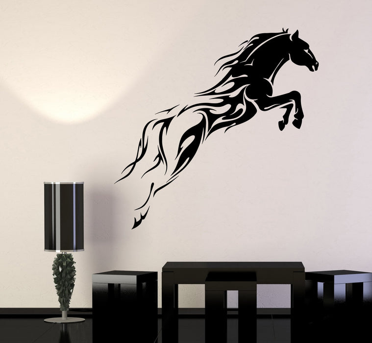 Vinyl Wall Decal Horse Mustang Horserace Garage Decor Stickers Unique Gift (308ig)