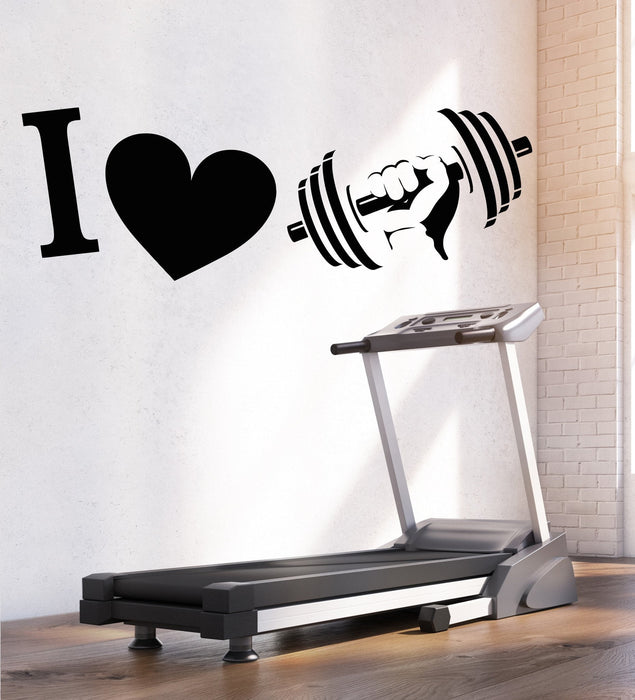 Vinyl Wall Decal Gym Fitness Trainer Sport Beauty Health Stickers Unique Gift (1265ig)