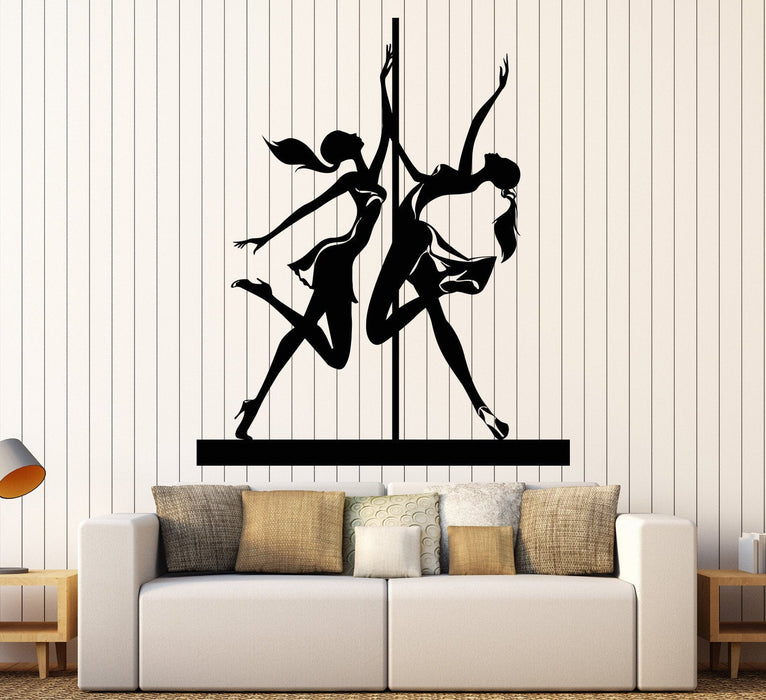 Vinyl Wall Decal Striptease Pole Dance Dancer Stripper Stickers Unique Gift (1031ig)