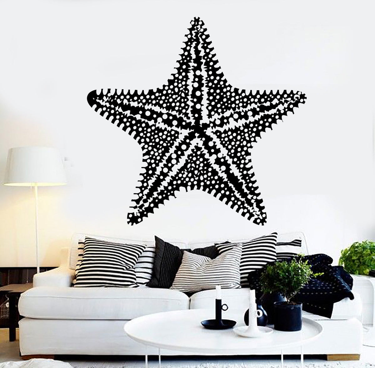 Vinyl Wall Decal Starfish Sea Ocean Marine Animal Stickers Mural Uniqu ...