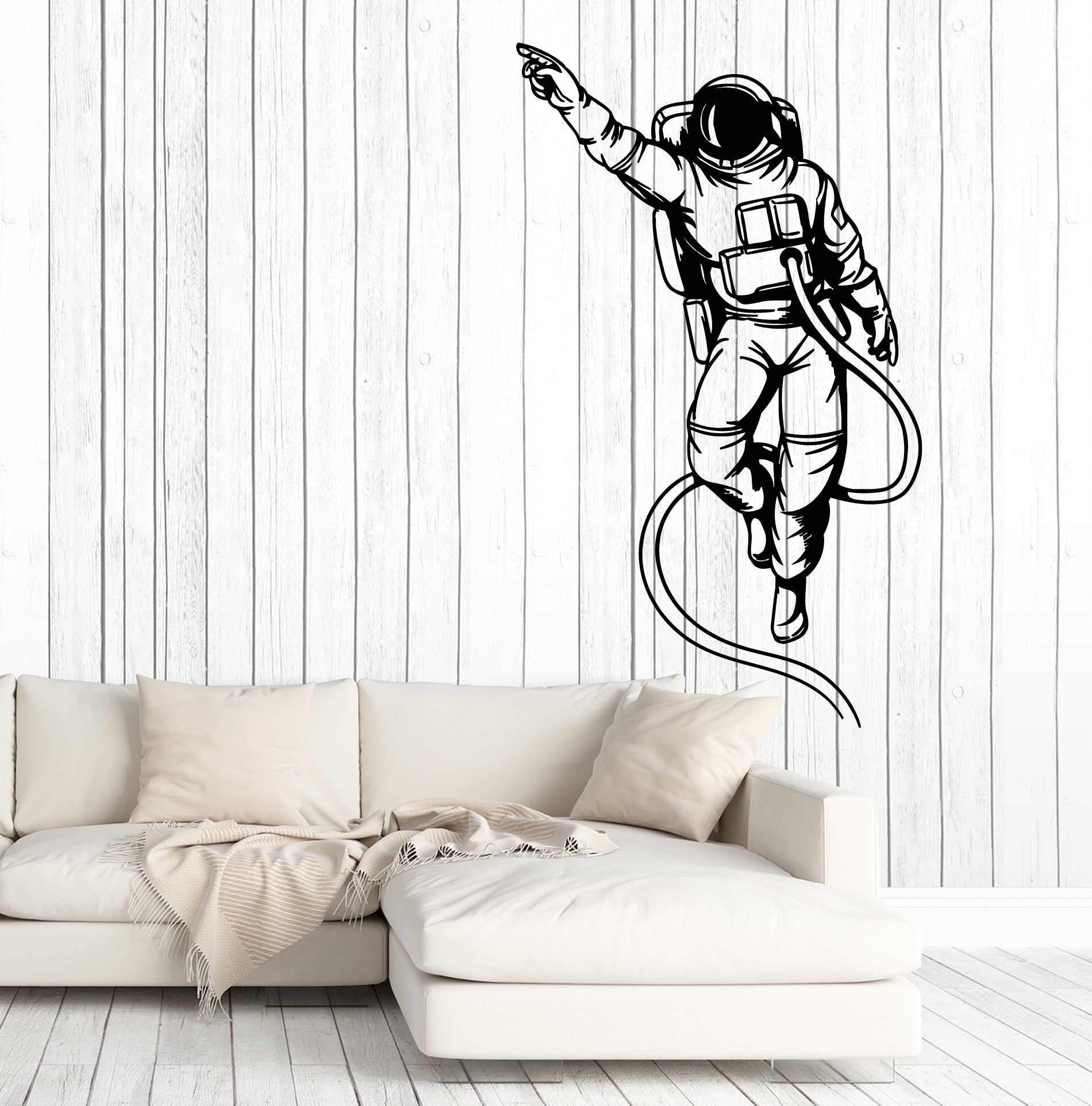 Vinyl Wall Decal Astronaut Costume Spaceman Space Stickers (3255ig ...