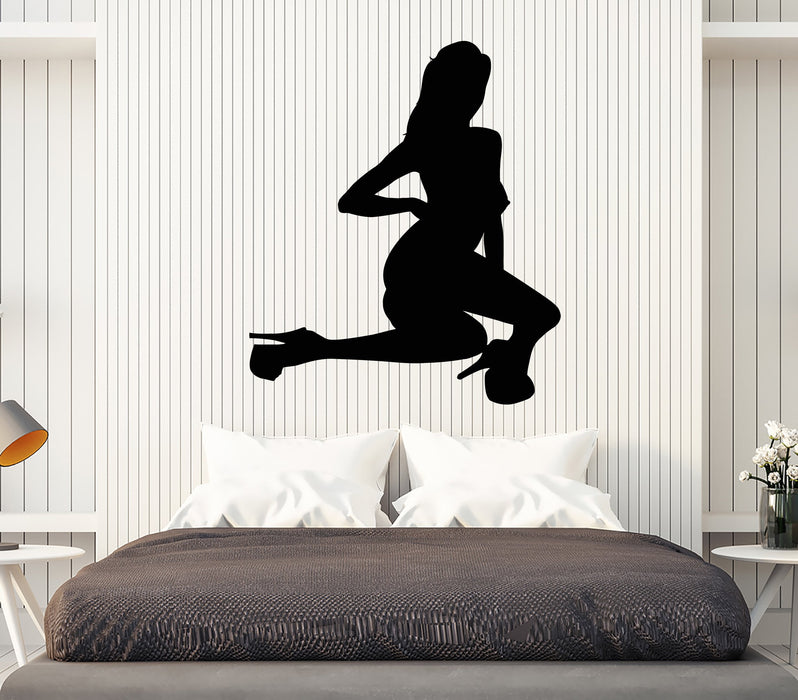 Vinyl Wall Decal Striptease Naked Hot Sexy Girl Stripper Stickers Unique Gift (2082ig)
