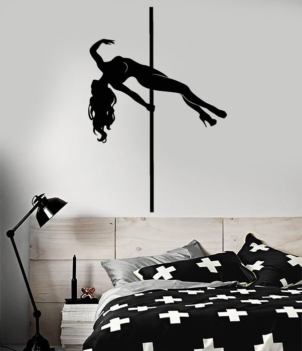 Vinyl Wall Decal Striptease Club Stripper Naked Girl Strip Dance Stickers (2149ig)