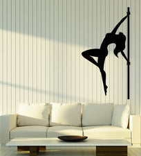 Vinyl Wall Decal Stripper Sexy Naked Girl Striptease Dance Stickers (2