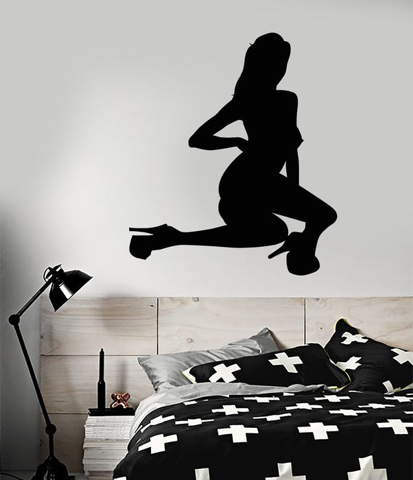 Vinyl Wall Decal Striptease Naked Hot Sexy Girl Stripper Stickers Unique Gift (2082ig)