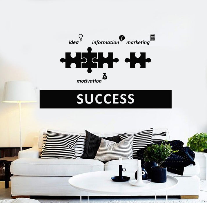 Vinyl Wall Decal Success Office Decoration Motivation Stickers Unique Gift (ig4385)