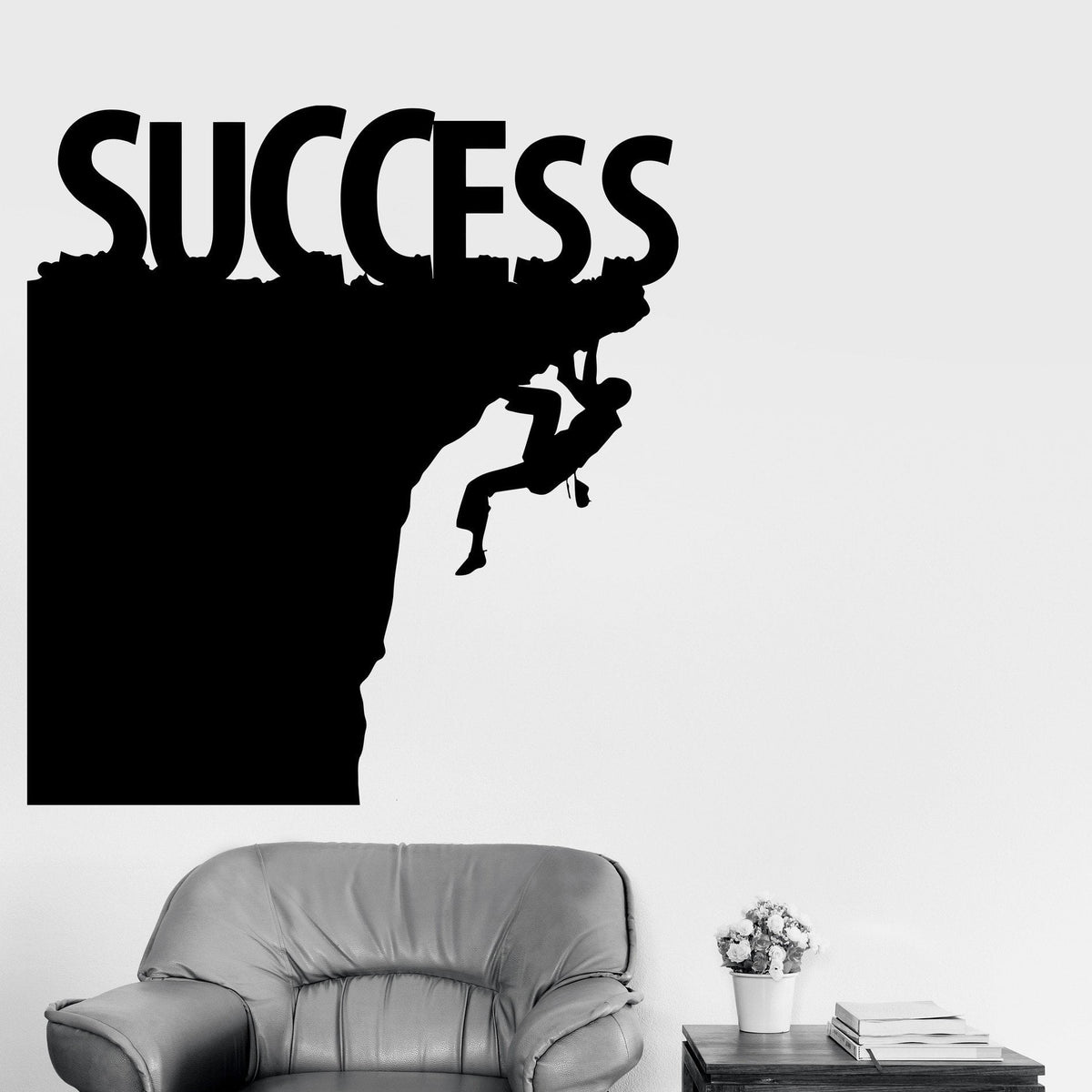 Vinyl Wall Decal Success Motivation Office Decor Stickers Mural Unique ...