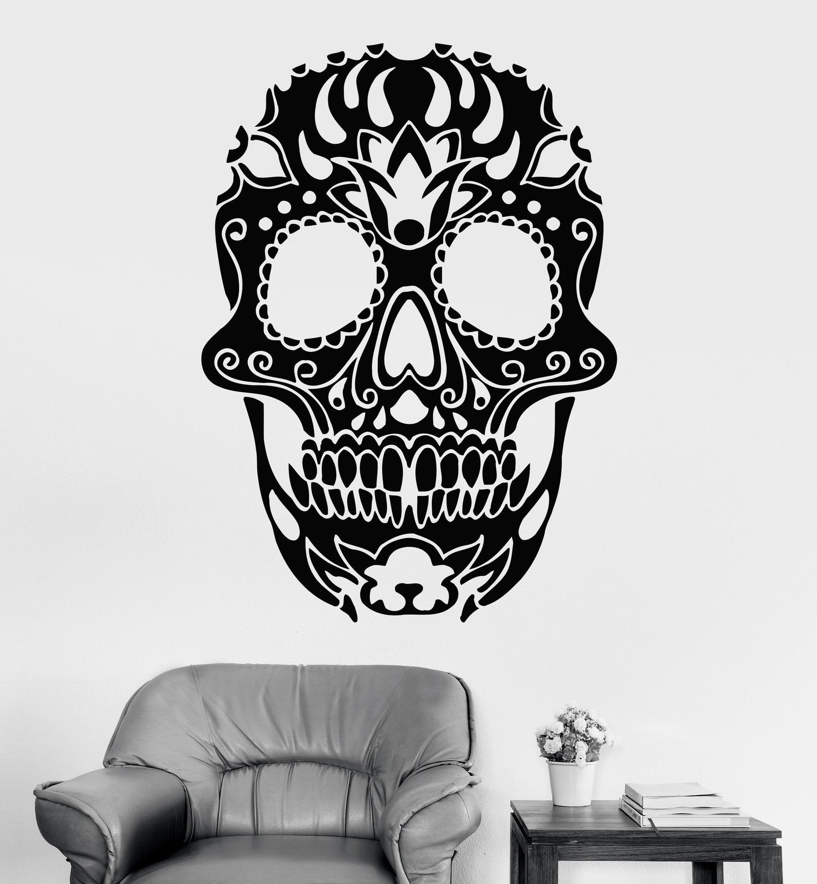 Wall Sticker Vinyl Decal Skull Death Modern Grunge Your Room Decor Uni —  Wallstickers4you
