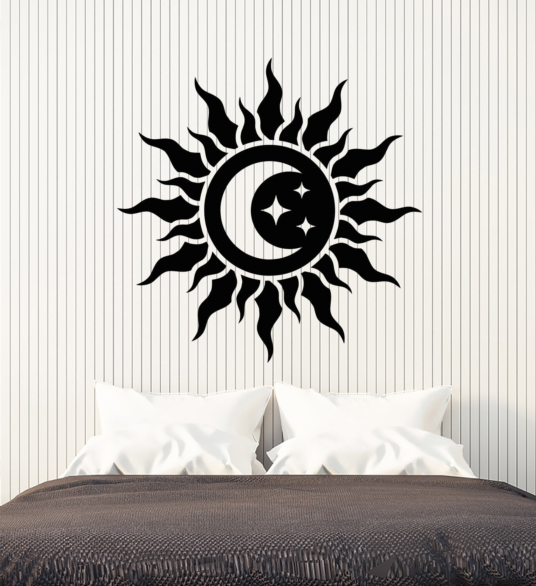 Vinyl Wall Decal Abstract Moon Star Sun Baby Room Decor Stickers (2422 ...