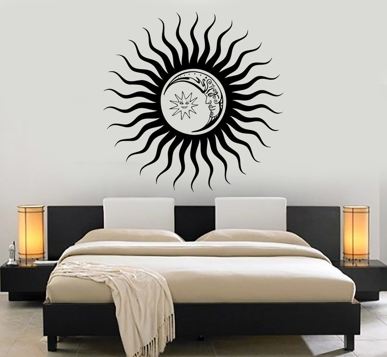 Vinyl Wall Decal Sun Moon Dreams Bedroom Decoration Stickers Unique Gift (380ig)