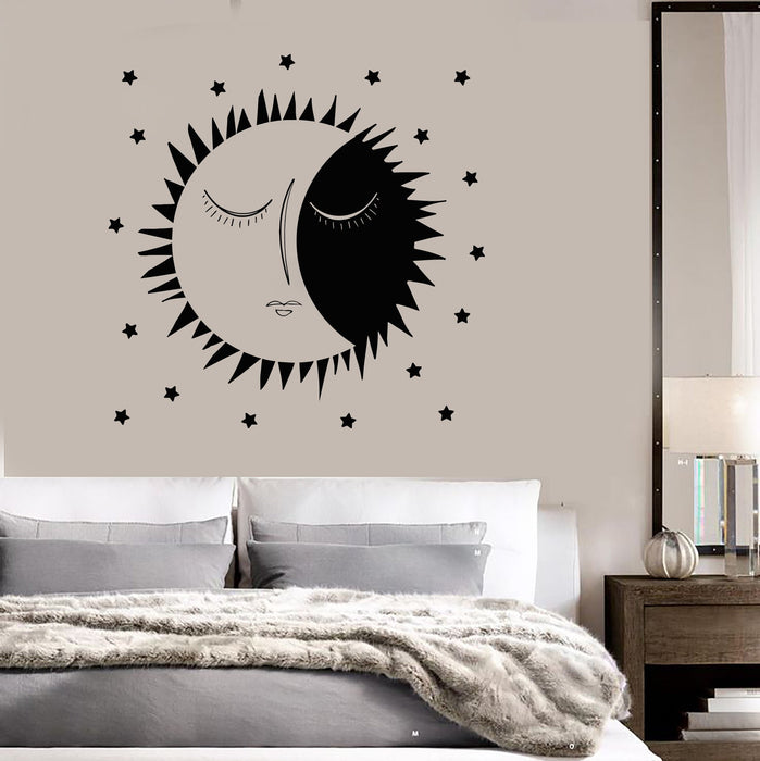 Vinyl Wall Decal Sun Stars Dreams Bedroom Art Decor Stickers Unique Gift (ig3853)