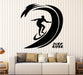 Vinyl Wall Decal Surfing Sports Waves Surfboard Rider Stickers (2289ig ...