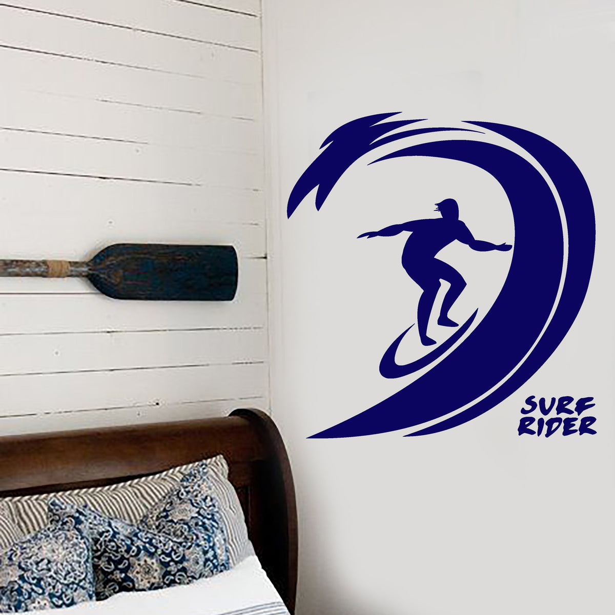 Yallingup Surf Sticker Vinyl Wall Decal Surfing Sports Waves Surfboard Rider Stickers (2289ig ...