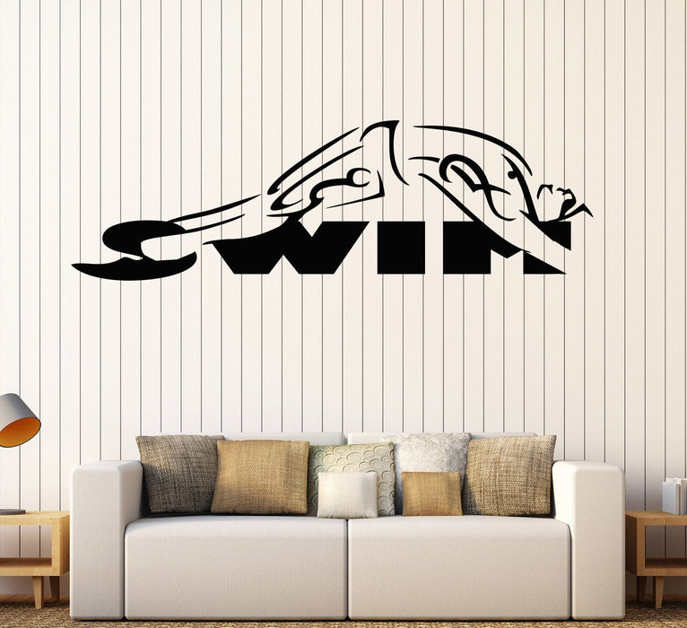 Vinyl Wall Decal Aquatics Swimming Pool Health Water Sports Stickers Unique Gift (756ig)