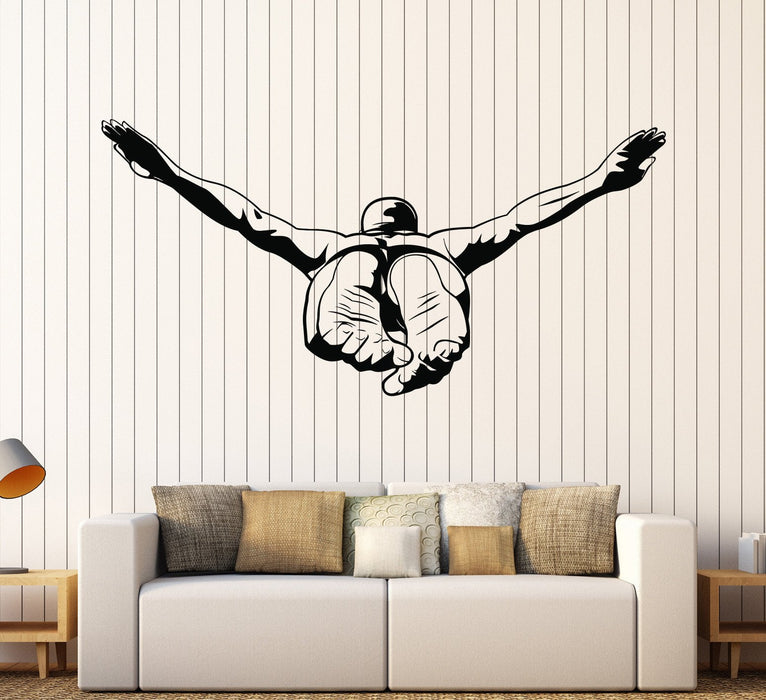 Vinyl Wall Decal Swimmer Swimming Pool Sport School Stickers Unique Gift (1053ig)