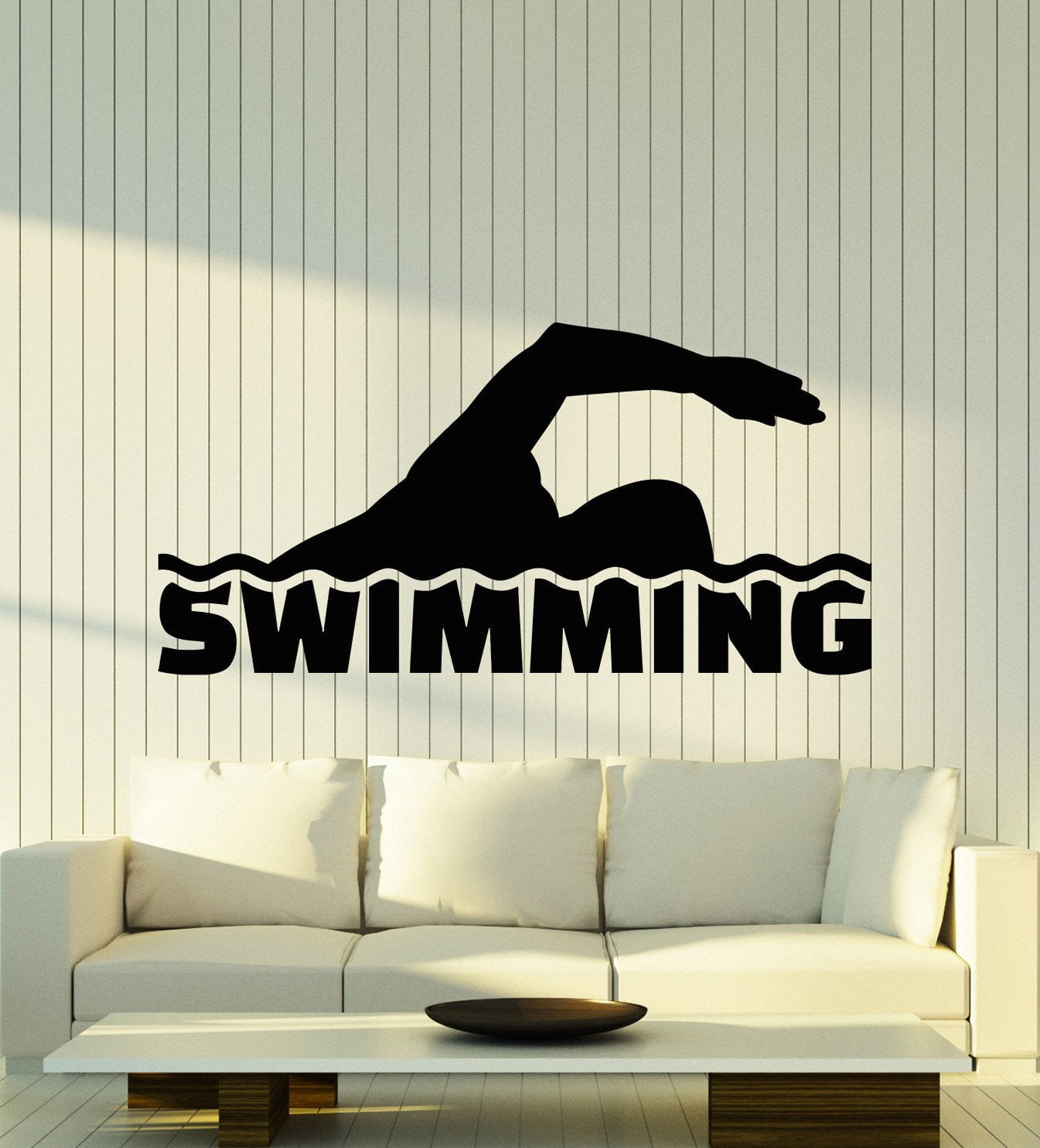 Vinyl Wall Decal Swimmer Swimming Pool Water Sports Stickers (2767ig ...
