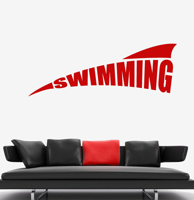 Vinyl Wall Decal Swimming Pool Logo Water Sports Stickers Unique Gift (2024ig)