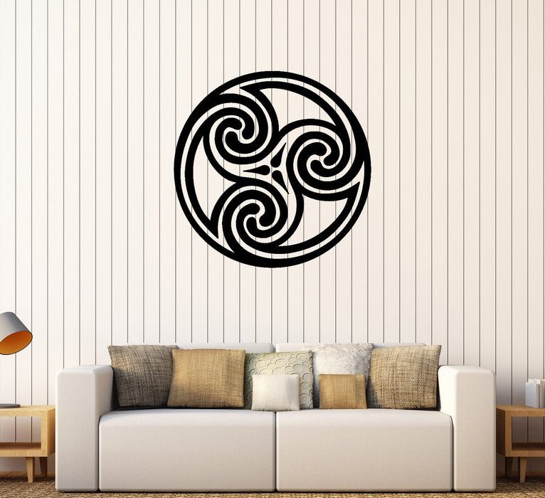 Vinyl Wall Decal Celtic Circle Pattern Irish Ireland Irishman Stickers Unique Gift (452ig)