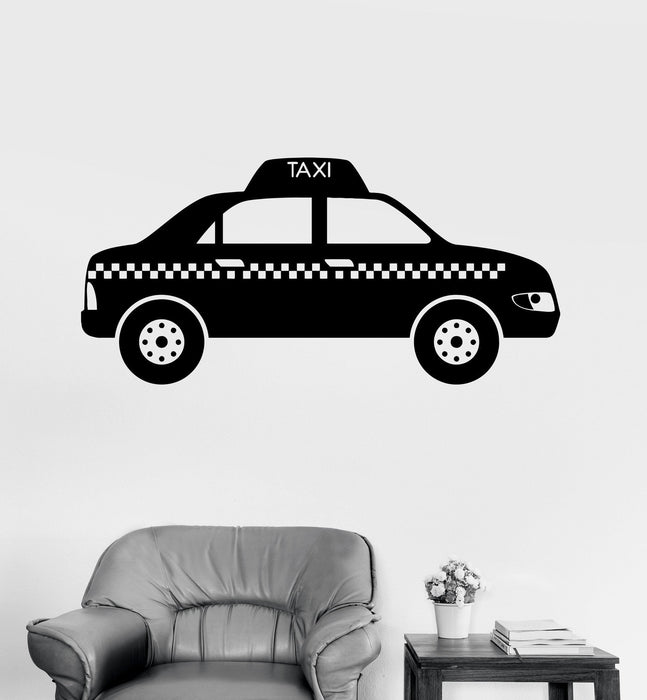 Vinyl Wall Decal Taxi Service Driver Stickers Mural Unique Gift (ig4157)