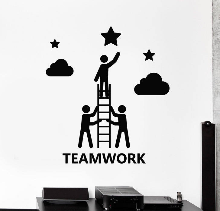 Vinyl Wall Decal Teamwork Office Decor Company Stickers Mural Unique Gift (ig4588)