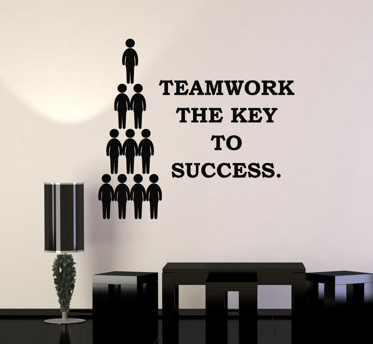 Vinyl Wall Decal Teamwork Quote Success Office Art Decoration Stickers Mural Unique Gift (ig4925)